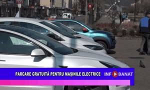 Parcare gratuită pentru mașinile electrice