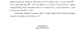 Depunerea solicitării de emitere a acordului de mediu