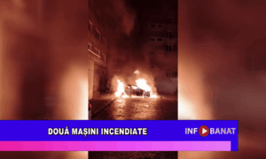 Două mașini incendiate