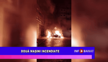 Două mașini incendiate