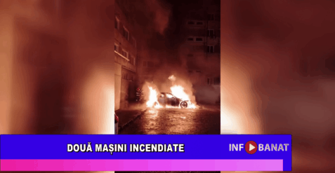 Două mașini incendiate