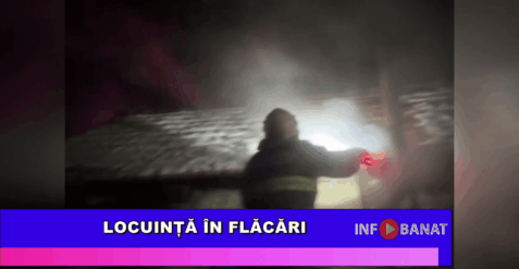 Locuință în flăcări