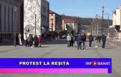 Protest la Reșița