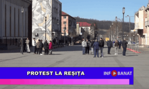 Protest la Reșița