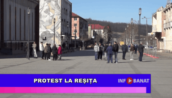 Protest la Reșița