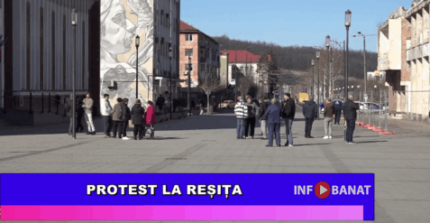 Protest la Reșița