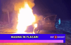 Mașină în flăcări