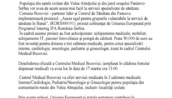 Sănătate pentru toți! Acces egal la servicii medicale.(RORS000191)
