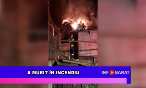 A murit în incendiu