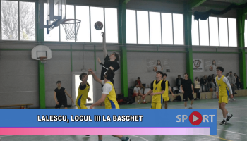 Lalescu, locul III la baschet