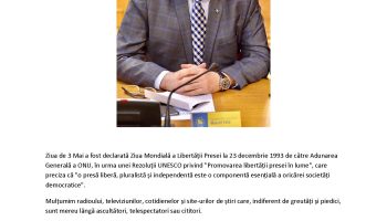 Marcel Vela: mesaj pentru jurnaliștii din Caraș Severin