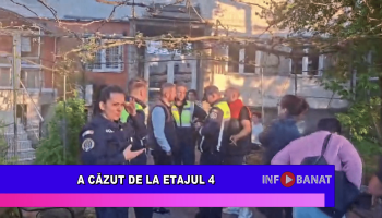 A căzut de la etajul 4