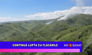 Continuă lupta cu flăcările