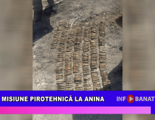 Misiune pirotehnică la Anina