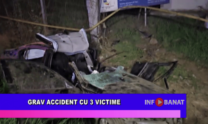 Grav accident cu 3 victime