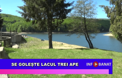 Se golește lacul Trei Ape