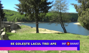 Se golește lacul Trei Ape