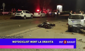 Motociclist mort la Oravița