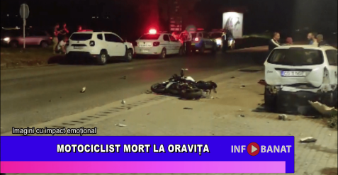 Motociclist mort la Oravița