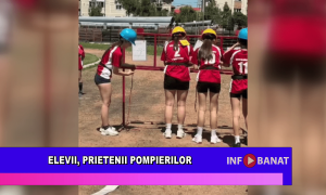 Elevii, prietenii pompierilor