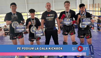 Pe podium la Gala KickBox