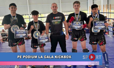 Pe podium la Gala KickBox
