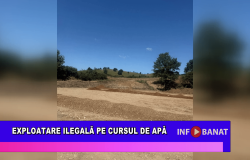 Exploatare ilegală pe cursul de apă