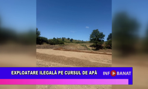 Exploatare ilegală pe cursul de apă