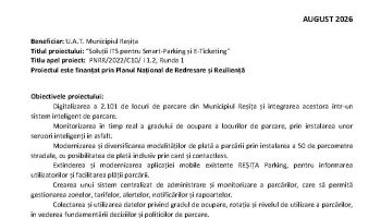 Finalizare proiect: “Soluții ITS pentru Smart-Parking și E-Ticketing”