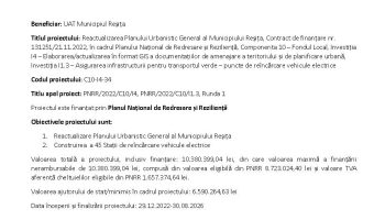 Finalizare proiect “Reactualizarea Planului Urbanistic General al Municipiului Reșița”