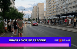 Minor lovit pe trecere