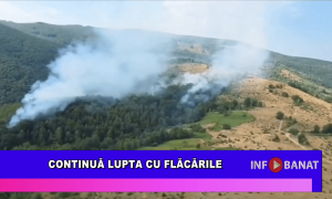 Continuă lupta cu flăcările