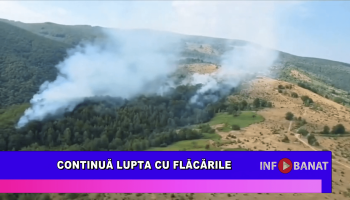 Continuă lupta cu flăcările