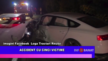 Accident cu cinci victime