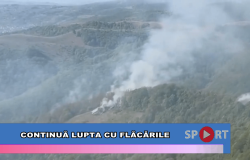 Continuă lupta cu flăcările