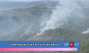 Continuă lupta cu flăcările