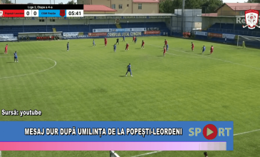Mesaj dur după umilința de la Popești Leordeni