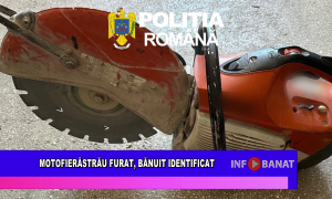 Motofierăstrău furat, bănuit identificat