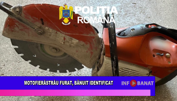 Motofierăstrău furat, bănuit identificat