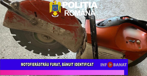 Motofierăstrău furat, bănuit identificat