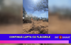 Continuă lupta cu flăcările