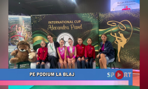 Pe podium la Blaj