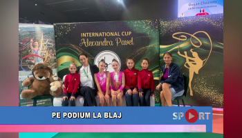 Pe podium la Blaj