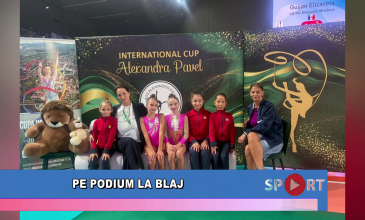 Pe podium la Blaj
