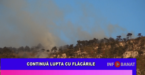 Continuă lupta cu flăcările