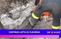 Continuă lupta cu flăcările