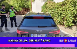 Mașină de lux, depistată rapid