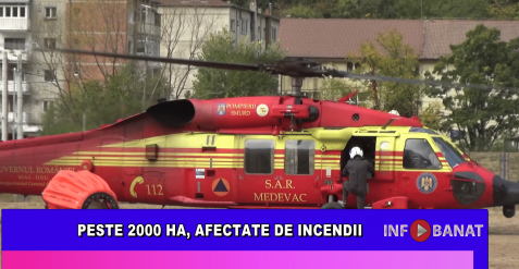 Peste 2000 ha, afectate de incendii
