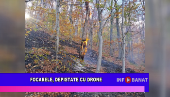 Focarele, depistate cu drone