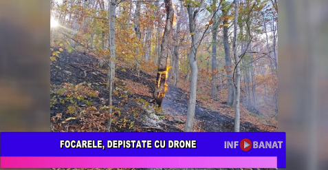Focarele, depistate cu drone